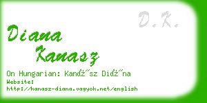 diana kanasz business card